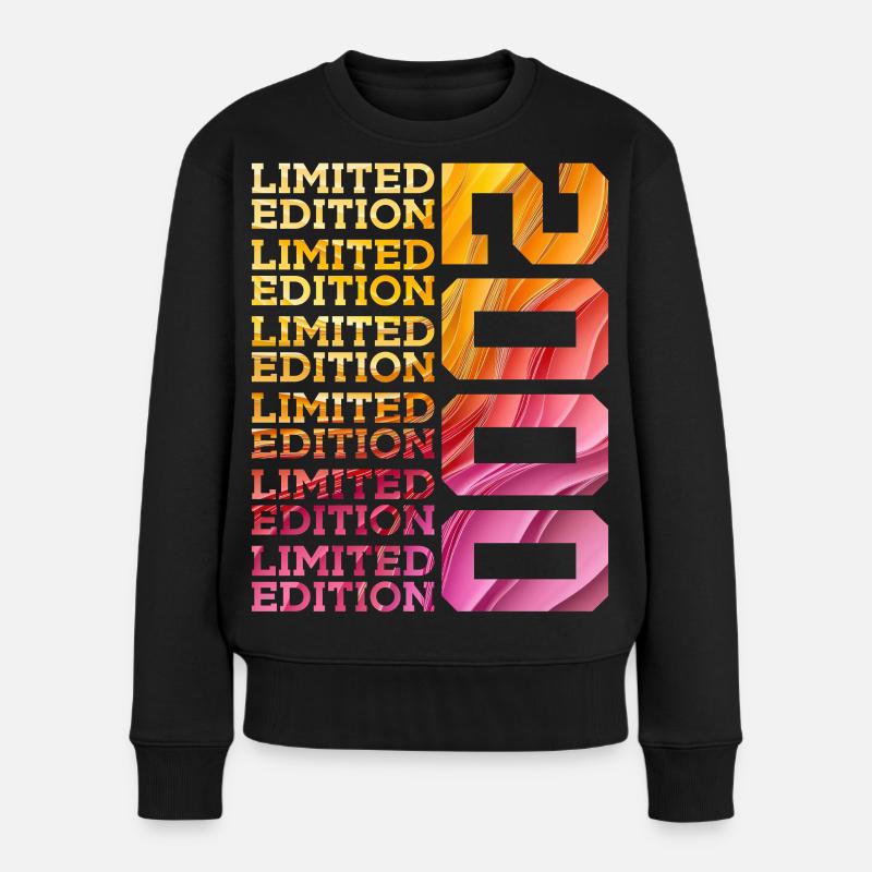 LIMITED EDITION 2000 26 JAHRE 26. GEBURTSTAG - Frauen Premium Bio Pullover - Schwarz