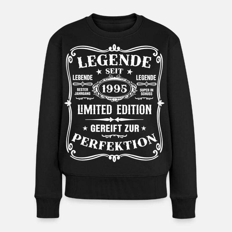 Legende Seit 1995 Geboren 1995 Geburtstag 1995 - Frauen Premium Bio Pullover - Schwarz