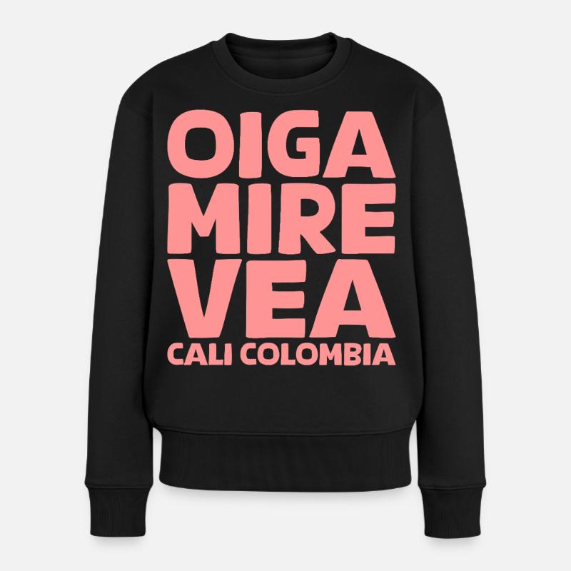 Oiga, Mire, Vea en rose - Pull Premium bio Femme - noir