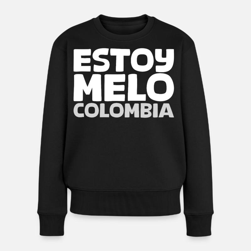 ESTOY-MELO-blanco - Pull Premium bio Femme - noir