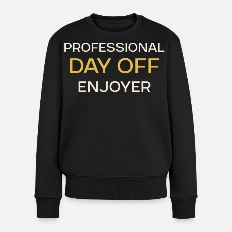 Joueur de jour de repos professionnel - Pull Premium bio Femme - noir