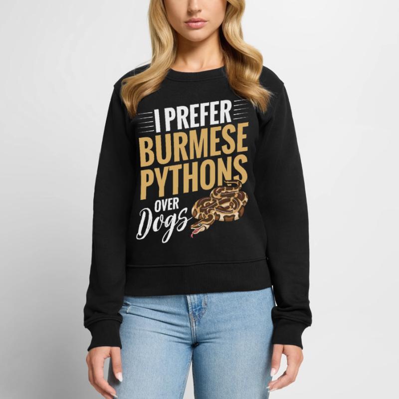  Burmese Python Stuff Reptile Foos Snake Owner Women's Premium Organic Jumper