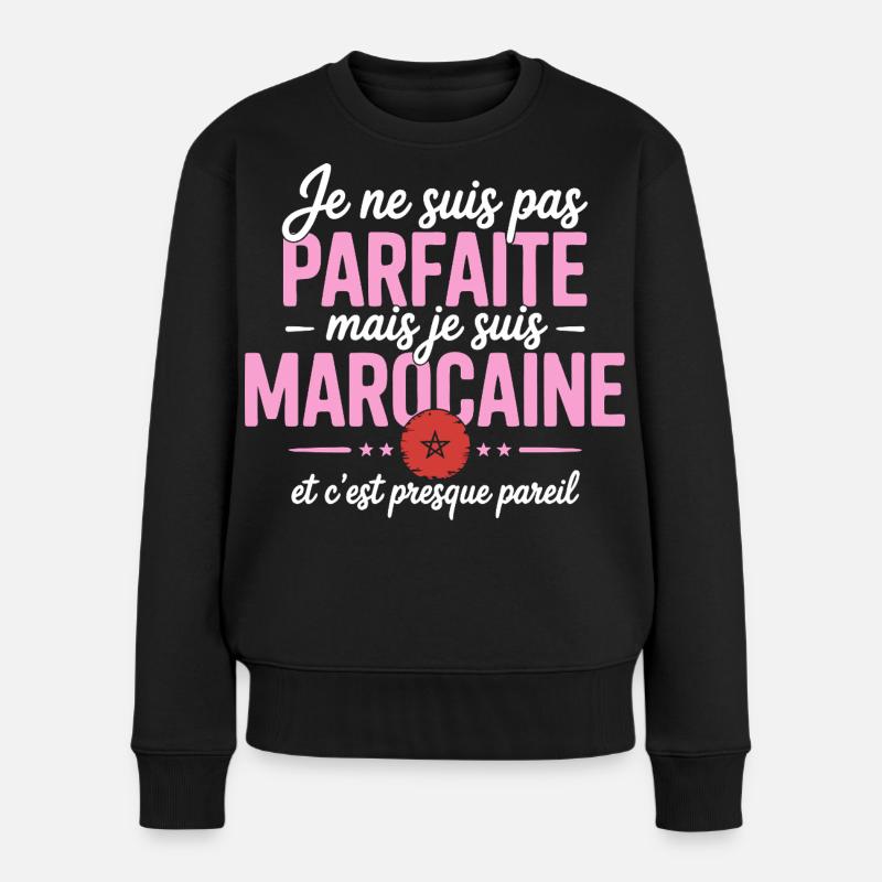 Je Suis Marocaine - Pull Premium bio Femme - noir