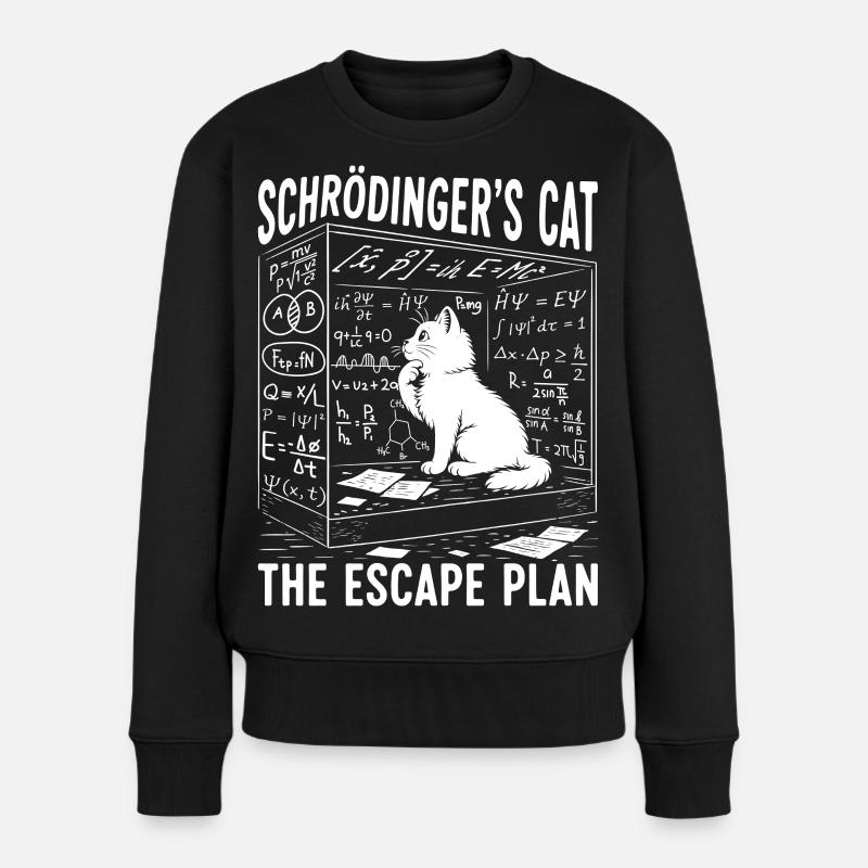 Schrödingers Cat The Escape Plan - Frauen Premium Bio Pullover - Schwarz