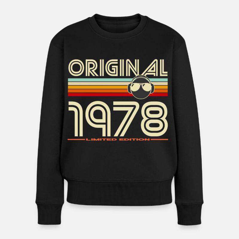 Originaler Retro-Helm von 1978 - Frauen Premium Bio Pullover - Schwarz