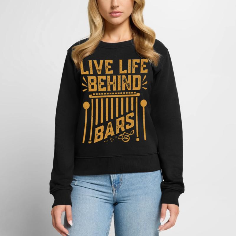 Marimbist Leben hinter Gittern Percussion Pit Frauen Premium Bio Pullover