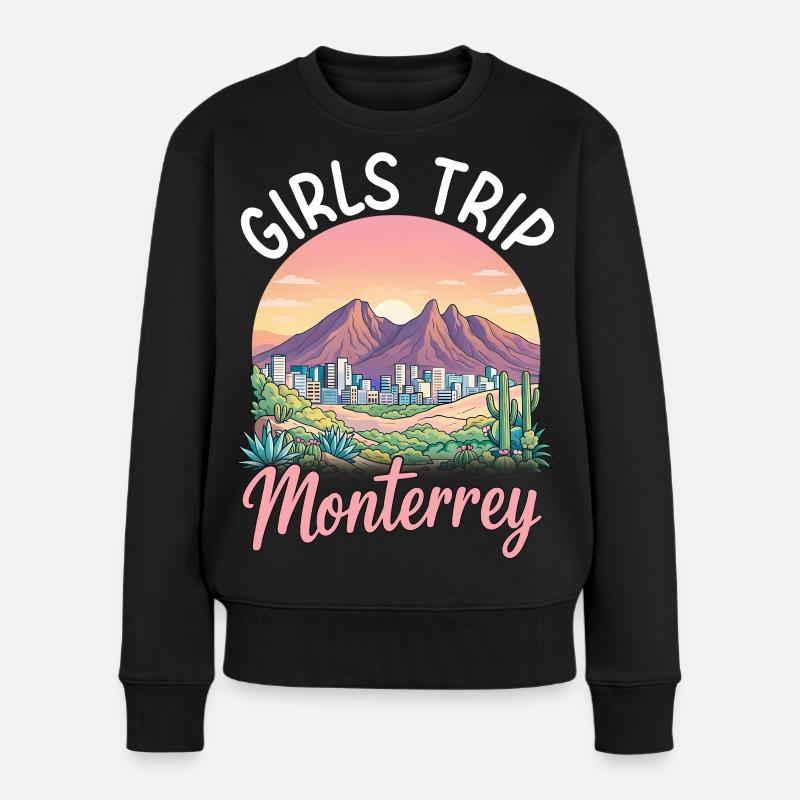 Monterrey Girls Trip - Frauen Premium Bio Pullover - Schwarz
