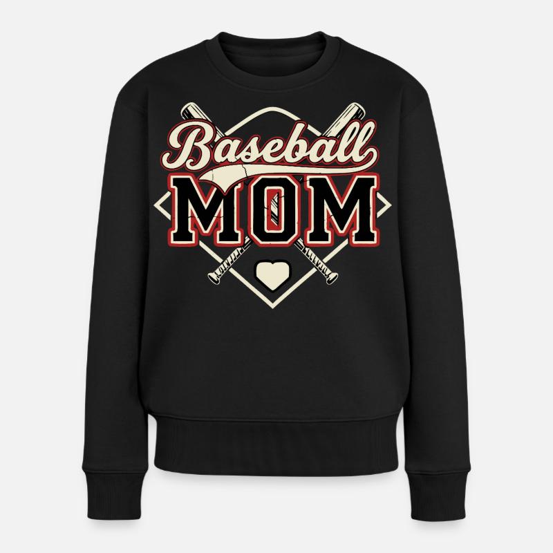 Baseball Mom - Women's Premium Organic Jumper - black