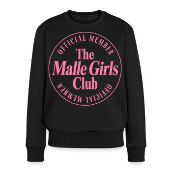 Membre officiel du Malle 2026 The Malle Girls Club - Pull Premium bio Femme - noir - Devant - Julia (174cm)