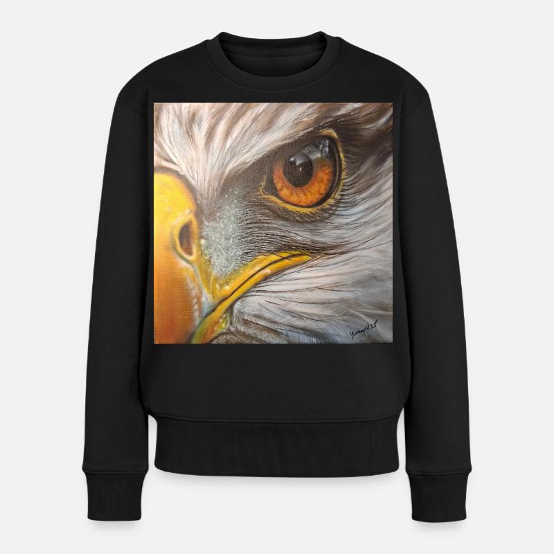 Eagle Eye - Women's Premium Organic Jumper - black
