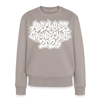 Elementary School Graduation 2026 Graffiti - Women's Premium Organic Jumper - taupe - Front - Julia (174cm)