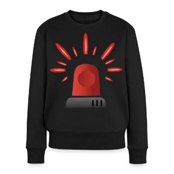 Red Siren Warning Light - Women's Premium Organic Jumper - black - Front - Julia (174cm)