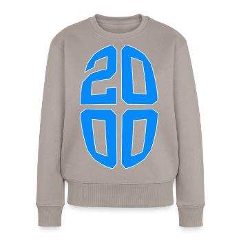 26 YEARS OLD 2000 26TH BIRTHDAY - Women's Premium Organic Jumper - taupe - Front - Julia (174cm)