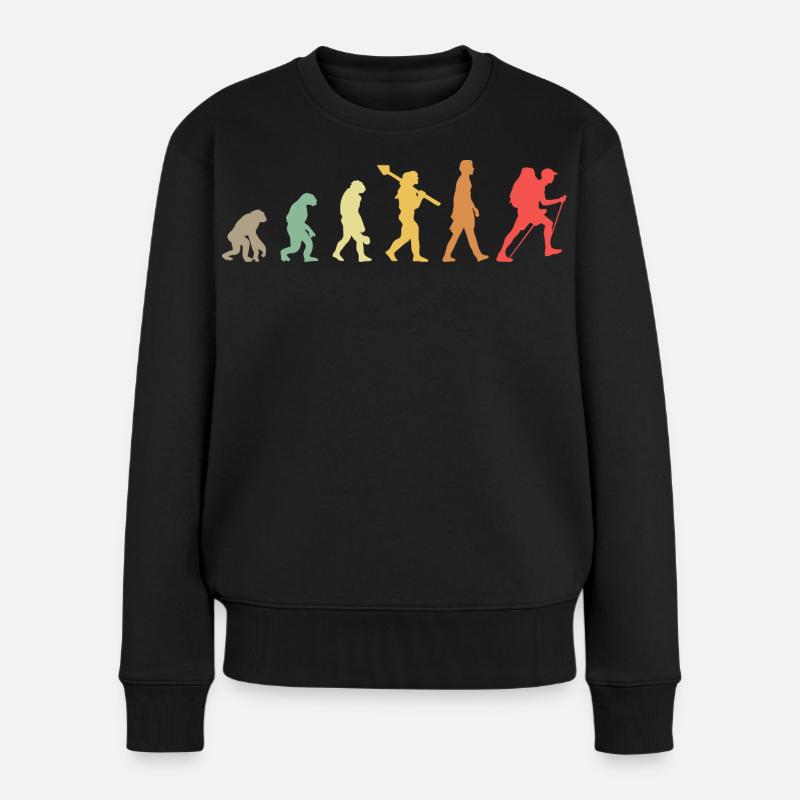 Evolution Hiking Wander - Women's Premium Organic Jumper - black