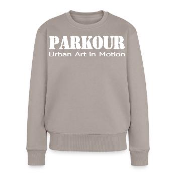 Parkour - Pull Premium bio Femme - taupe - Devant - Julia (174cm)