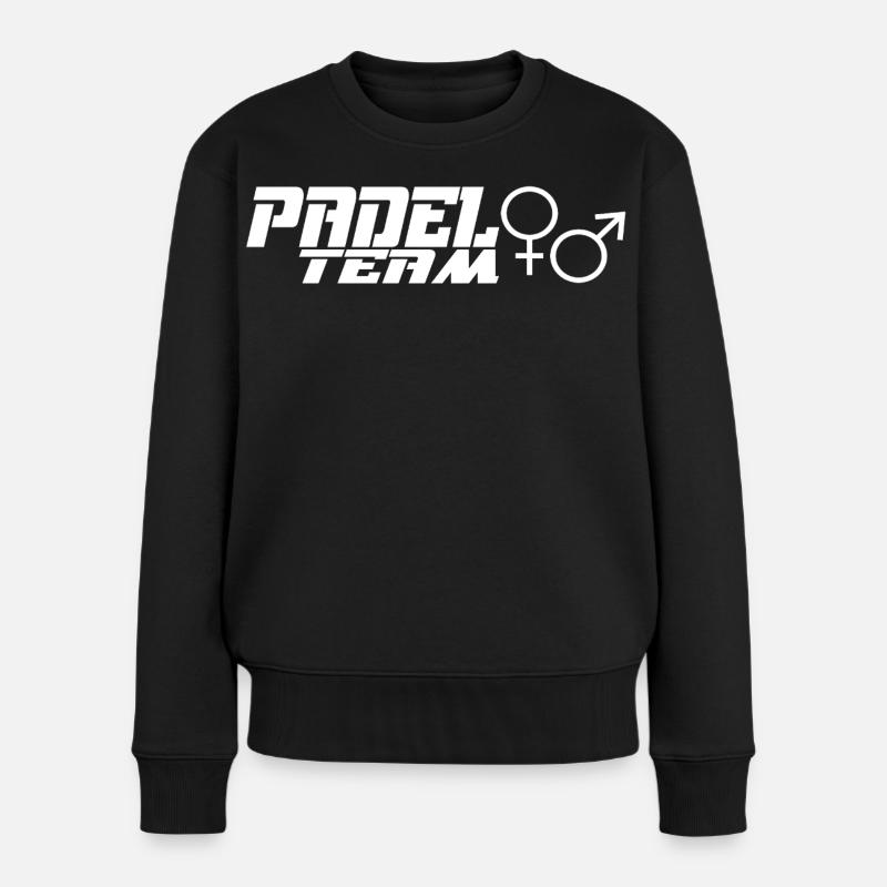 Padel-Team - Frauen Premium Bio Pullover - Schwarz