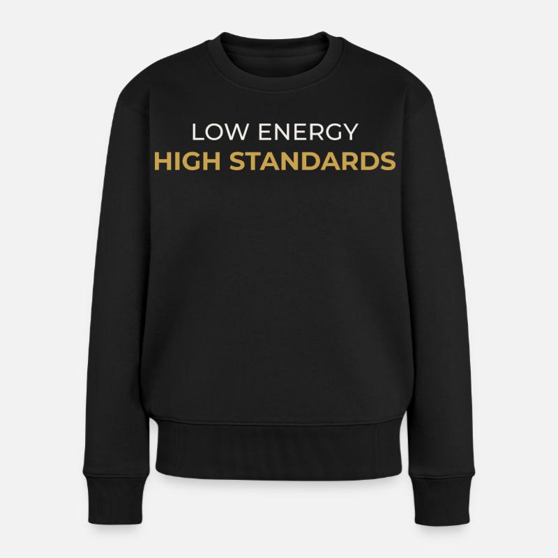 Faible énergie - Normes élevées - Pull Premium bio Femme - noir