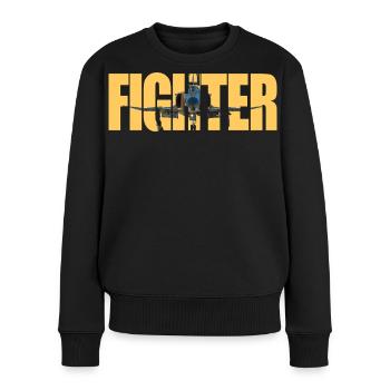 Fighter F-4 Phantom - Frauen Premium Bio Pullover - Schwarz - Vorne - Julia (174cm)