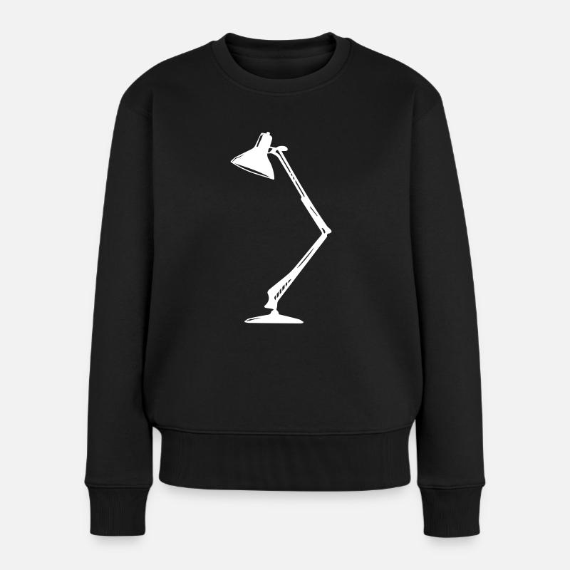 Tischlampe - Frauen Premium Bio Pullover - Schwarz
