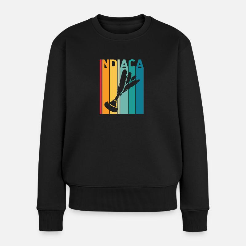 Indiaca Handfederball Indiaca Spieler Peteca - Frauen Premium Bio Pullover - Schwarz