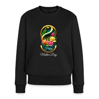 Magnifique tshirt de la fête des Mères - Pull Premium bio Femme - noir - Devant - Julia (174cm)