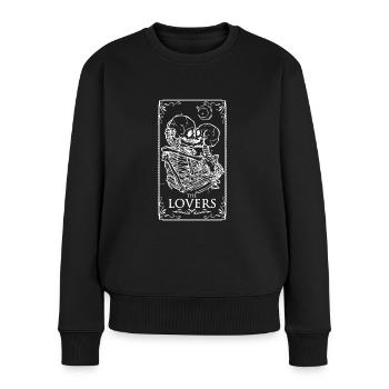 The lovers tarot card - Women's Premium Organic Jumper - black - Front - Julia (174cm)