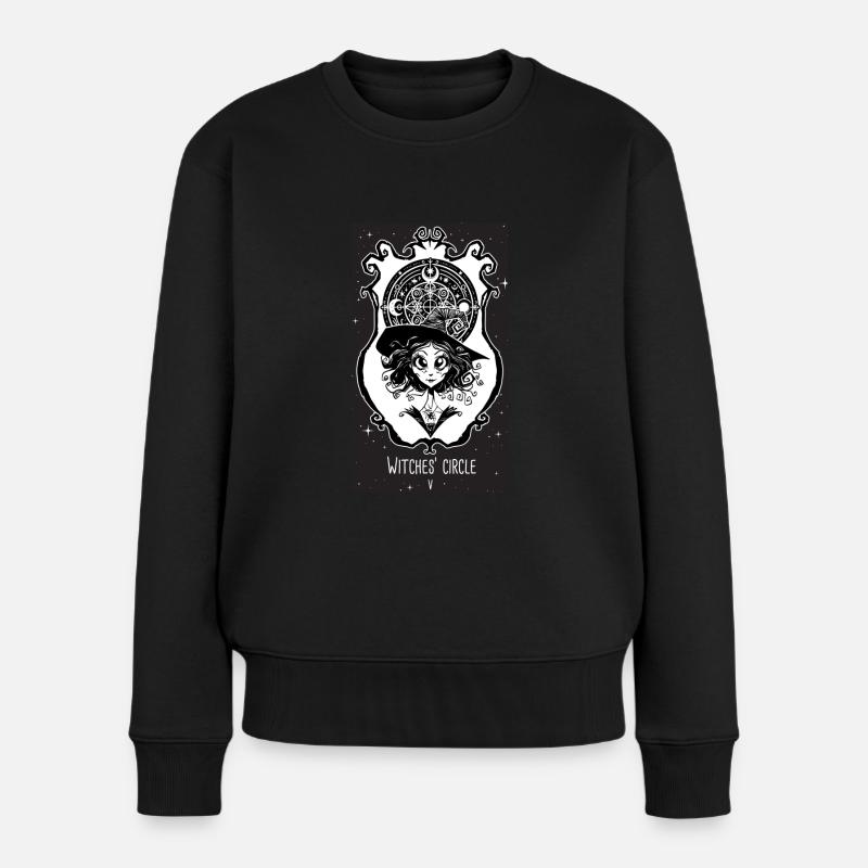 Witches circle carte d'oracle - Pull Premium bio Femme - noir