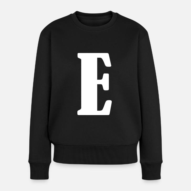 E - Frauen Premium Bio Pullover - Schwarz