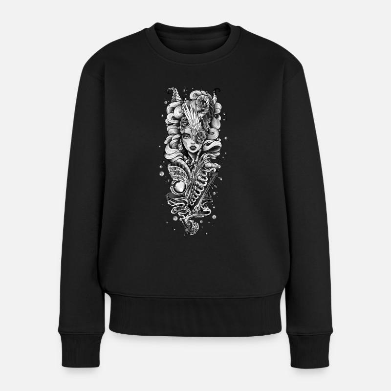 Déesse des Enfers - Pull Premium bio Femme - noir
