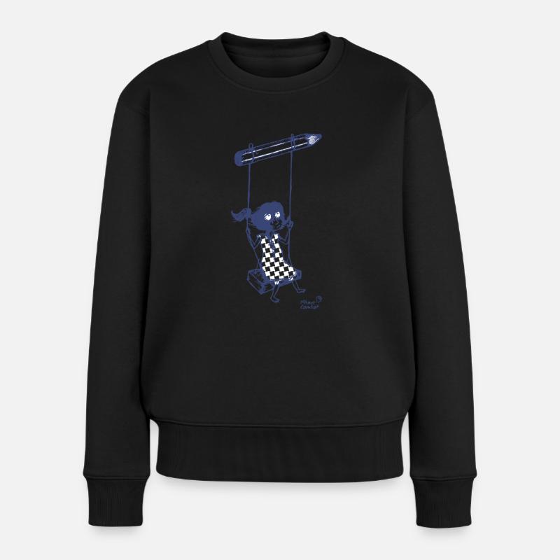 crayon & liberté - Pull Premium bio Femme - noir