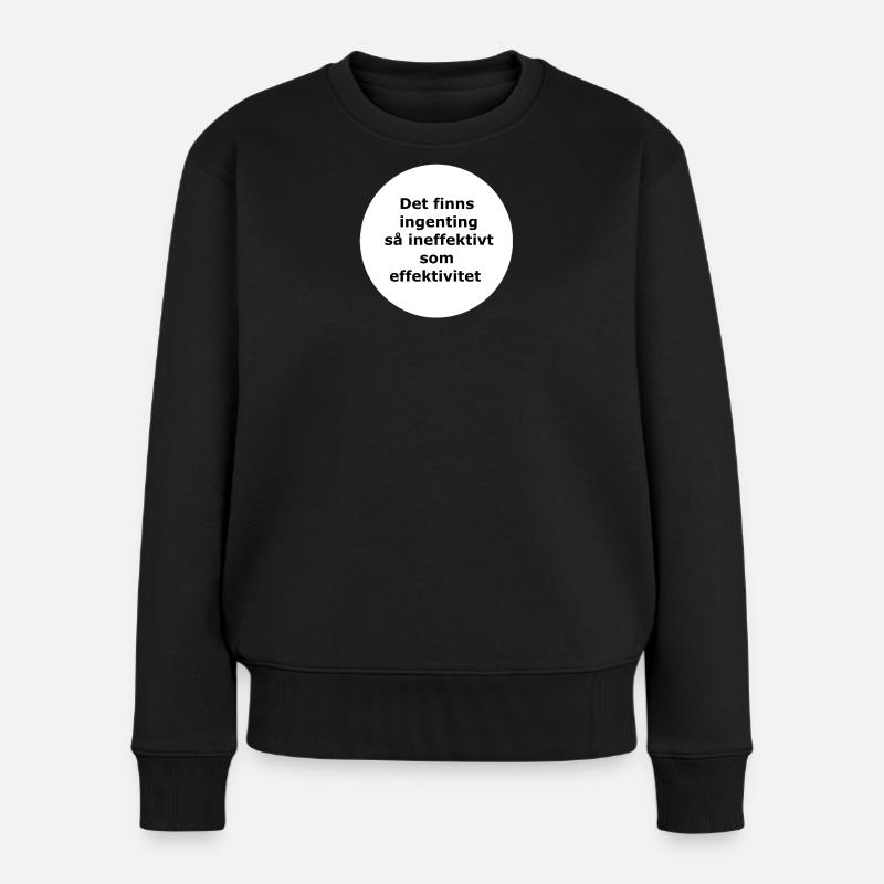 Il n’y a rien,,,(Cercle blanc) - Pull Premium bio Femme - noir