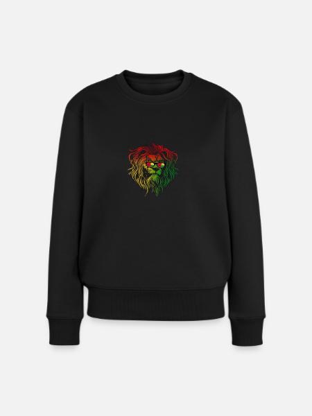 Guinea-Bissau - Frauen Premium Bio Pullover - Schwarz