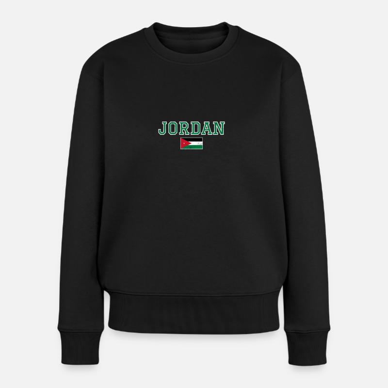 Jordanien - Frauen Premium Bio Pullover - Schwarz