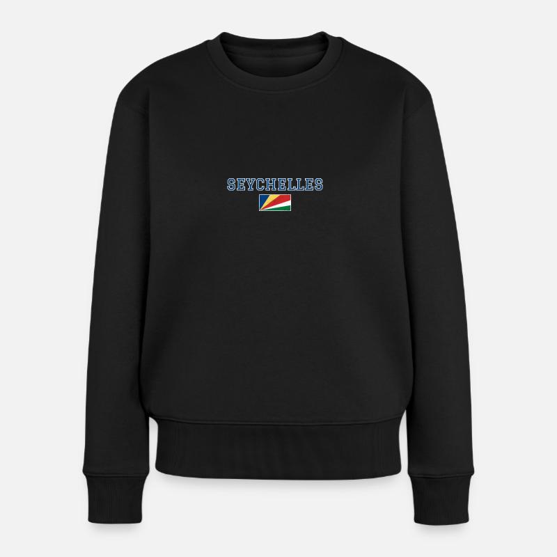 Seychellen - Frauen Premium Bio Pullover - Schwarz