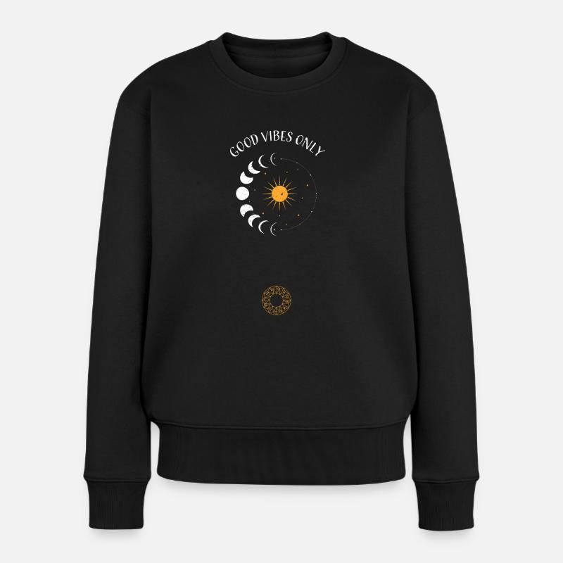 Good Vibes Only - Astrologie - Pull Premium bio Femme - noir