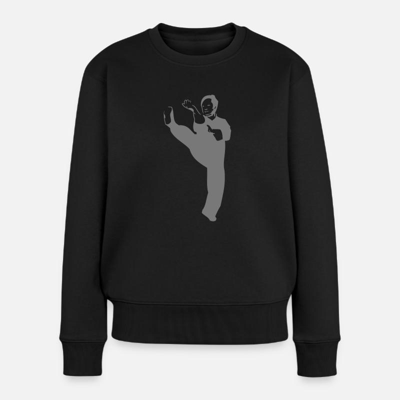 Ving Tsun Sifu uni - Frauen Premium Bio Pullover - Schwarz