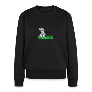 Hase Name Geschenk Mara - Frauen Premium Bio Pullover - Schwarz - Vorne - Julia (174cm)