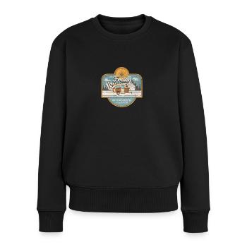 Camping Im Freien Ist Das Bessere Altersheim - Frauen Premium Bio Pullover - Schwarz - Vorne - Julia (174cm)