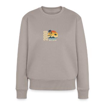 Birthday Limited Edition 2000 - Women's Premium Organic Jumper - taupe - Front - Julia (174cm)