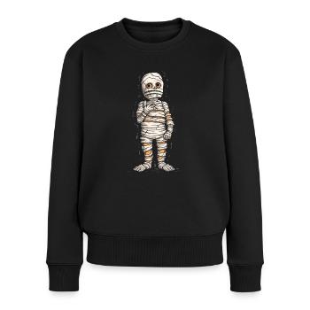 Maman Halloween Monstre Horreur Zombie - Pull Premium bio Femme - noir - Devant - Julia (174cm)