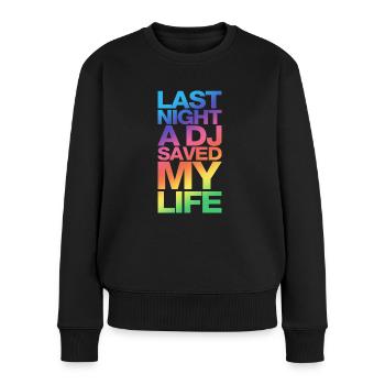 last_night_dj_dd - Women's Premium Organic Jumper - black - Front - Julia (174cm)