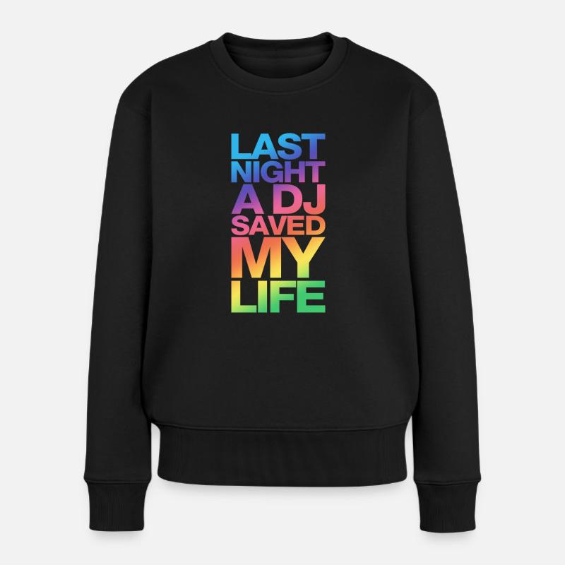last_night_dj_dd - Pull Premium bio Femme - noir
