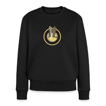 Hawk - Women's Premium Organic Jumper - black - Front - Julia (174cm)