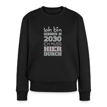 2030 - Women's Premium Organic Jumper - black - Front - Julia (174cm)