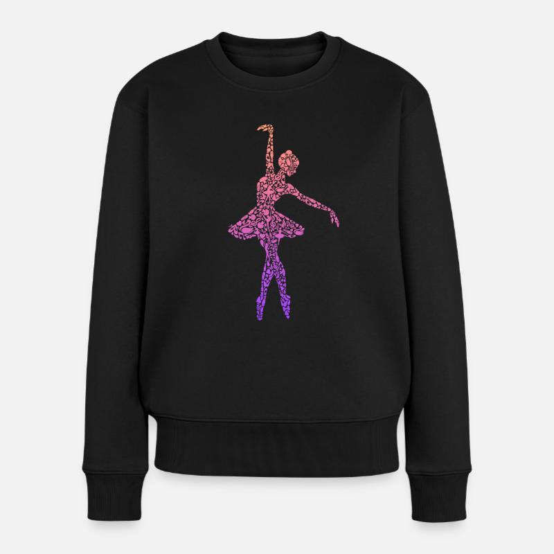 Balletttänzerin Ballerina Mädchen Ballett Tänzerin - Frauen Premium Bio Pullover - Schwarz