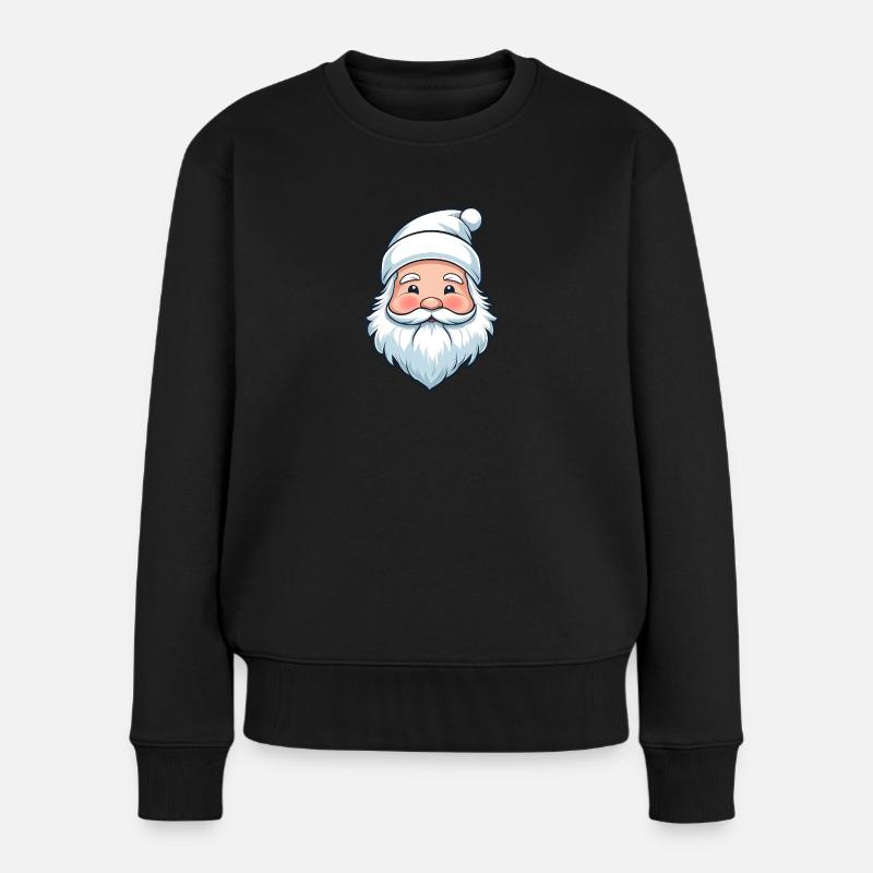 Weißer Weihnachtszauber - Frauen Premium Bio Pullover - Schwarz
