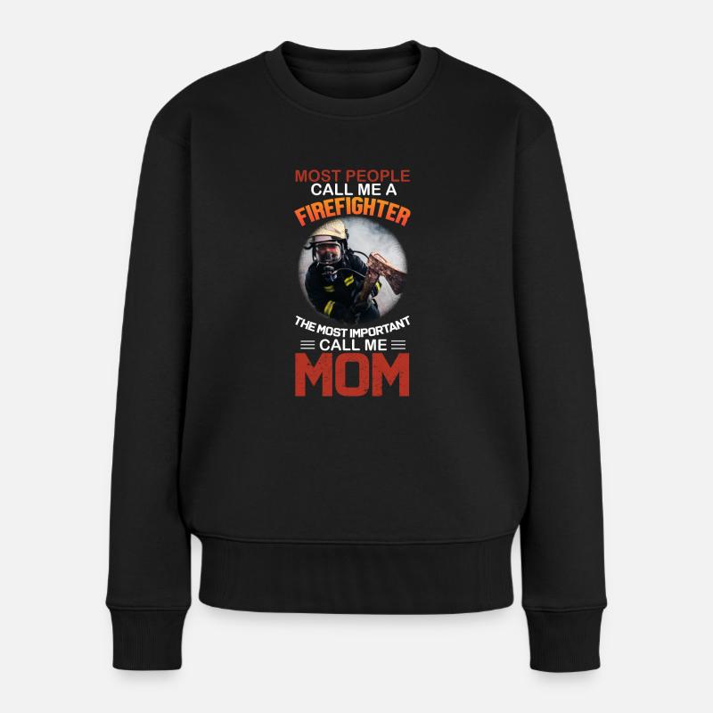 Fire Fighter I Pompier - Pull Premium bio Femme - noir