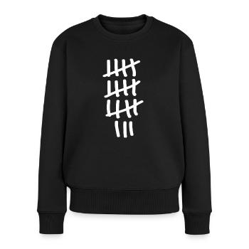 18. Geburtstag - Frauen Premium Bio Pullover - Schwarz - Vorne - Julia (174cm)