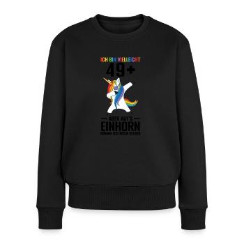 Geburtstag Geburtstagfeier fünfzig Jahre alt Gesch - Frauen Premium Bio Pullover - Schwarz - Vorne - Julia (174cm)