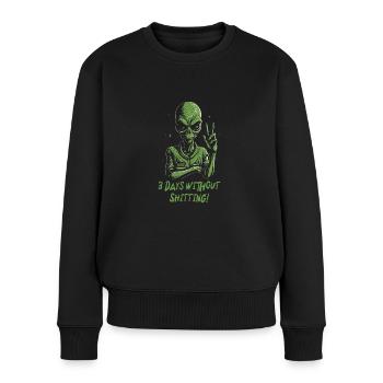 Festival - Frauen Premium Bio Pullover - Schwarz - Vorne - Julia (174cm)